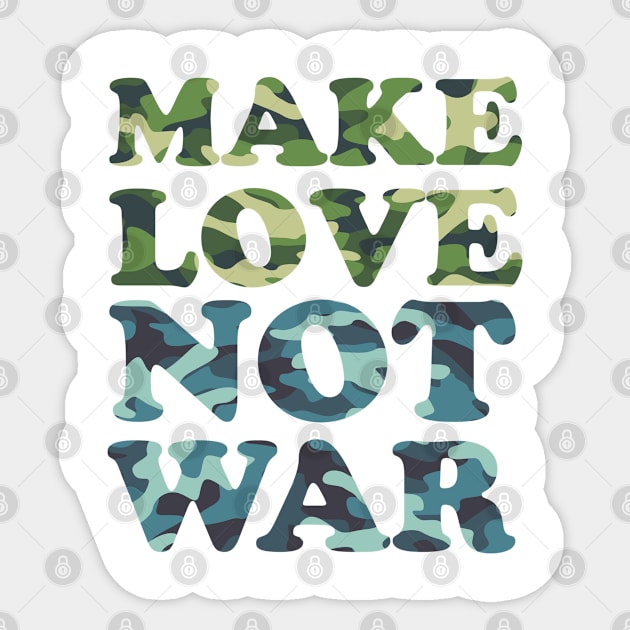 Make Love not War Sticker by Rayrock76